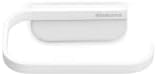 Brabantia Mindset Wall Mounted Toilet Roll Holder (Mineral Fresh White) Wide Opening, Bathroom Tissue Rack, Concealed Fixings, Anti-Rust Materials
