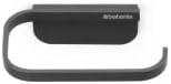 Brabantia Mindset Wall Mounted Toilet Roll Holder (Mineral Infinite Gray) Wide Opening, Bathroom Tissue Rack, Concealed Fixings, Anti-Rust Materials