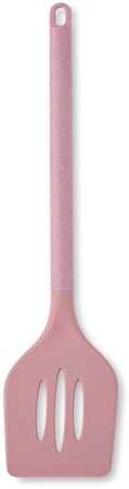 Core Kitchen Silicone and Wheat Fiber Cooking Utensils 6-Piece Set - Pink Heart