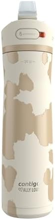 Contigo x Ally Love Jackson Chill 2.0, Stainless Steel, Spill Proof Water Bottle with AutoPop Lid, BPA Free, 24oz, Oatmilk