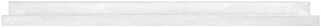 MCS Picture Ledge Shelf, Room Decor Floating Shelf, White Woodgrain, 35 Inch