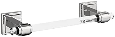 Amerock Glacio 8" Clear/Chrome Towel Bar