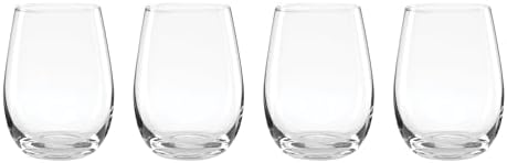 Oneida 896425 5 Oclock Stemless Wine Glasses, Set Of 4