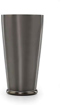 Barfly Cocktail Shaker with Weighted Bottom, Deluxe 28 oz, Gunmetal Black