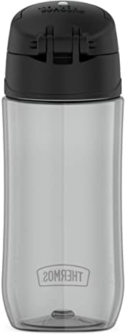 THERMOS FUNTAINER 16oz Plastic Bottle with Spout Lid, Black