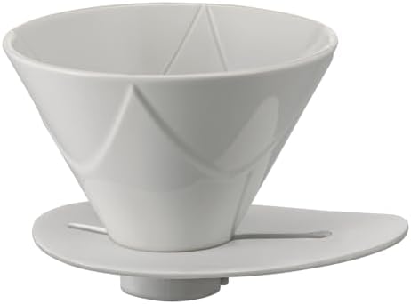 Hario V60 "Mugen" Ceramic Coffee Dripper, Size 02, White