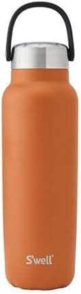 S'well Recycled Stainless Steel Explorer with Insulated Lid and Handle, 40oz, Carnelian, Triple Layered Vacuum Insulated Containers Keeps Drinks Cold for 54 Hours and Hot for 12
