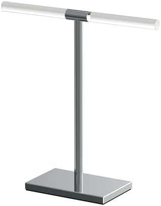 Gatco 1344C Modern Freestanding Countertop Towel Holder, Chrome Acrylic T-Shape Hand Towel Rack for Bathroom & Kitchen, Decorative Towel Organizer for Vanity, Sink & Guest Bathroom