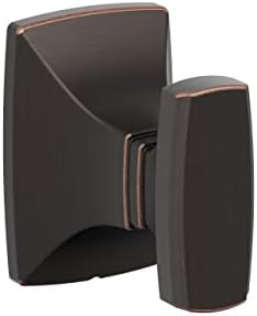 Amerock BH36010ORB | Oil Rubbed Bronze Single Robe Hook | 2-1/8 inch (54 mm) Length Towel Holder | Highland Ridge | Towel Hook for Bathroom | Bathroom Hardware | Bath Accessories