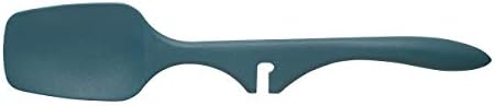 Rachael Ray Kitchen Tools and Gadgets Nonstick Utensils/Lazy Spoonula, Solid and Slotted Spoon, 3 Piece, Marine Blue