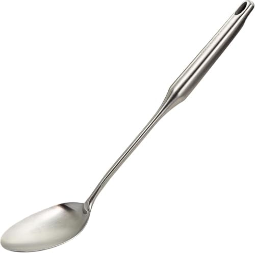 Millvado Big Cooking Spoon Stainless Steel - 15 In. Metal Kitchen Utensil