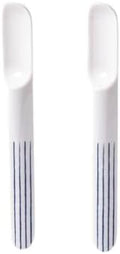 Prepara Taco Spoon, White Coastal Stripe, Set of 2, 7.2'x1'