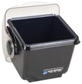 San Jamar Mini Dome Condiment Holder Chillable with Dome Lid for Kitchen, Bar, And Restaurants, Plastic, 1 Quart, Black