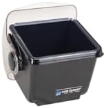 San Jamar Mini Dome Condiment Holder Chillable with Dome Lid for Kitchen, Bar, And Restaurants, Plastic, 1 Quart, Black