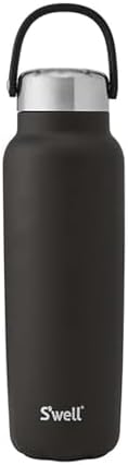 S'well Recycled Stainless Steel Explorer with Insulated Lid and Handle, 40oz, Onyx, Triple Layered Vacuum Insulated Containers Keeps Drinks Cold for 54 Hours and Hot for 12