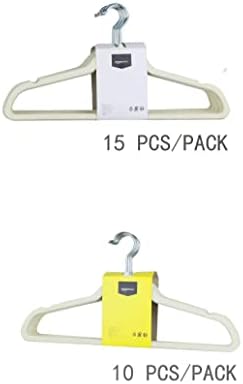 Amazon Basics Slim Velvet Non-Slip Space Saving Suit Clothes Hangers for Closet Organization, Ivory/Beige, 100-Pack