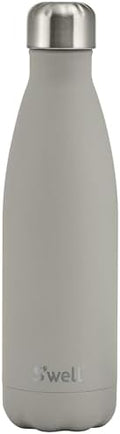 S'well Stainless Steel Water Bottle, 17oz, Lunar Grey, Triple Layered Vacuum Insulated Containers Keeps Drinks Cold for 36 Hours and Hot for 18, BPA Free, Perfect for On the Go