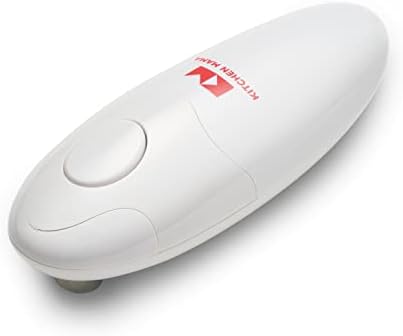 Kitchen Mama Auto Electric Can Opener, Battery Operated, White