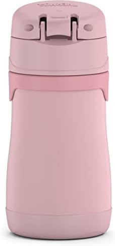 THERMOS BABY 10 ounce Stainless Steel Vacuum Insulated Straw Bottle, Rose