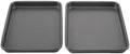 GoodCook Everyday Toaster Oven Mini Baking Sheets Set of 2 Set of 2 Heavy-Gauge Steel Baking Pans with Scratch-Resistant Nonstick, 9 x 6.2-Inch, Gray