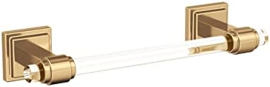 Amerock Glacio 8" Clear/Champagne Bronze Towel Bar