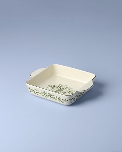 Lenox Holiday Christmas Stoneware Square Baking Dish