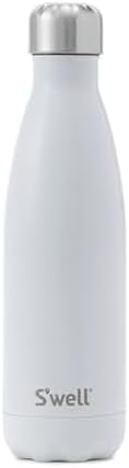 S'well Stainless Steel Water Bottle - 17 Fl Oz - Angel Food - Triple-Layered Vacuum-Insulated Containers Keeps Drinks Cold for 36 Hours and Hot for 18 - BPA-Free - Perfect for the Go