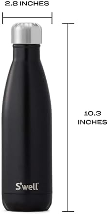 S’well Stainless Steel 17oz Water Bottle, London Chimney Design, Triple-Layer Vacuum Insulation Keeps Drinks Cold for 36 Hours and Hot for 18, BPA Free