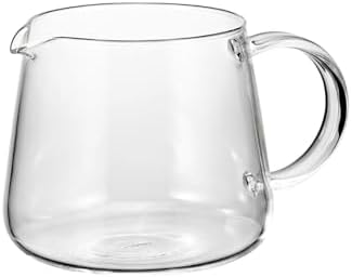 HARIO VBS-36 V60 Barista Server, 360 Clear, 12.2 fl oz (360 ml), For 1-3 Cups, Microwavable, Made in Japan