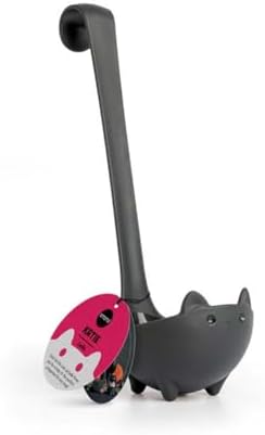 OTOTO Katie Cat Soup Ladle - Halloween Gifts Black Cat, Gothic Gifts, Gifts for Cat Lovers - Spooky Cat Gift, Cute Kitchen Accessories, Fun Gifts (Katie Cat, Black)