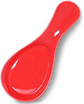 GDCZ Large Porcelain Spoon Rest for Kitchen Stove Top (Red)