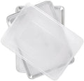 Nordic Ware Naturals Half Sheet Set - USA Made Aluminum Commercial Quality Sheet Pan for Baking or Roasting, Encapsulated Galvanized Steel Rim Prevents Warping, 2pk Half + Lid