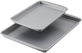 Farberware GoldenBake Nonstick Bakeware Cookie/Baking Sheet Pan Set, 2 Piece, Gray