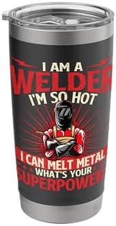 I Am A Welder What's Your Superpower - Welding Ironworker Stainless Steel Insulated Tumbler