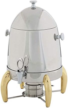 Winco Virtuoso Coffee Urns with Gold Legs, 3-Gallon