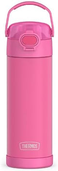 THERMOS FUNTAINER Water Bottle with Spout, 16oz, Neon Pink