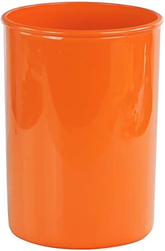 Reston Lloyd 6 Piece Kitchen Utensil Holder for Kitchen Counter, Utensils Crock with Heat Resistant Spoon, Slotted Spoon, Ladle, Spatula BPA Free, Orange