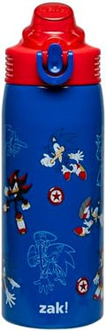 Zak Designs Sonic the Hedgehog Sage 19oz Leak-Proof Straw Kids Water Bottle