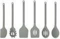 Core Kitchen Silicone and Wheat Fiber Cooking Utensils 6-Piece Set - Pewter