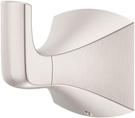 Pfister Bruxie Towel Hook, Bathroom Towel Hook, Wall-Mounted, Screw-in, Spot Defense Brushed Nickel Finish, BRHBIE0GS