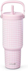 Ello Oasis Go+ 26oz Insulated Stainless Steel Tumbler with Straw, Pink