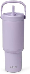 Ello Oasis Go+ 26oz Insulated Stainless Steel Tumbler with Straw, Orchid