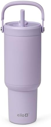 Ello Oasis Go+ 26oz Insulated Stainless Steel Tumbler with Straw, Orchid