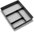 madesmart Classic 4 Compartment Drawer Organizer, Granite