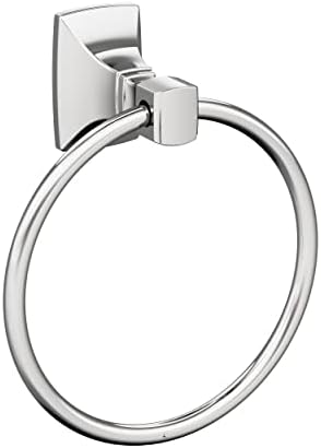 Amerock BH3601226 | Chrome Towel Ring | 7-7/16 inch (189 mm) Width Towel Holder | Highland Ridge | Hand Towel Holder for Bathroom Wall | Small Kitchen | Bath Accessories