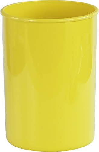 Reston Lloyd Calypso Basics Multipurpose Cookware Storage Crock, Kitchen Countertop & Office Desk Organization, Durable & Food Safe BPA-Free Plastic, Lemon