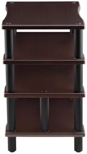 Monolith 4 Tier Audio Stand XL - Open Air Design, Each Shelf Supports up to 75 Lbs, Perfect Way to Organize AV Components, Espresso