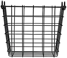Gourmet Basics by Mikasa 3-Tier Wire Market Basket, Antique Black Metal Kitchen Counter Organizer for Fruit, Vegetables and Pantry Storage, Farmhouse Decor