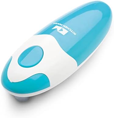 Kitchen Mama Auto Electric Can Opener, Battery Operated, Sky Blue