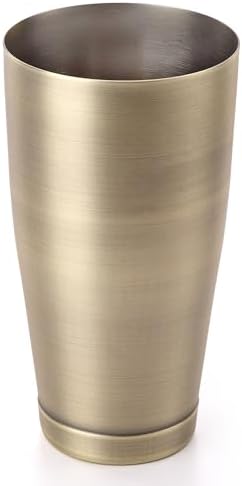 Barfly Cocktail Shaker Tin, Large 28 oz (828 ml), Antique Gold